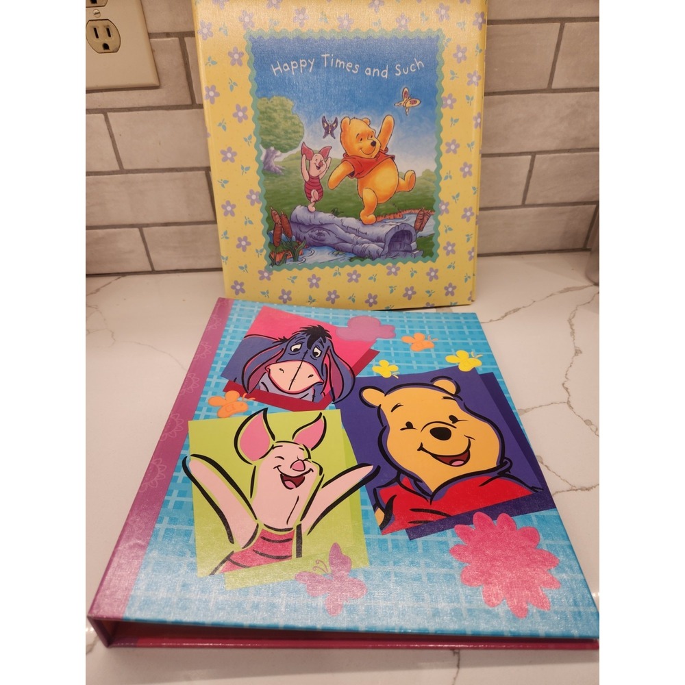 Lot Of 2 Disney Winnie the Pooh Hallmark 4x6 Photo Albums Memory Books New